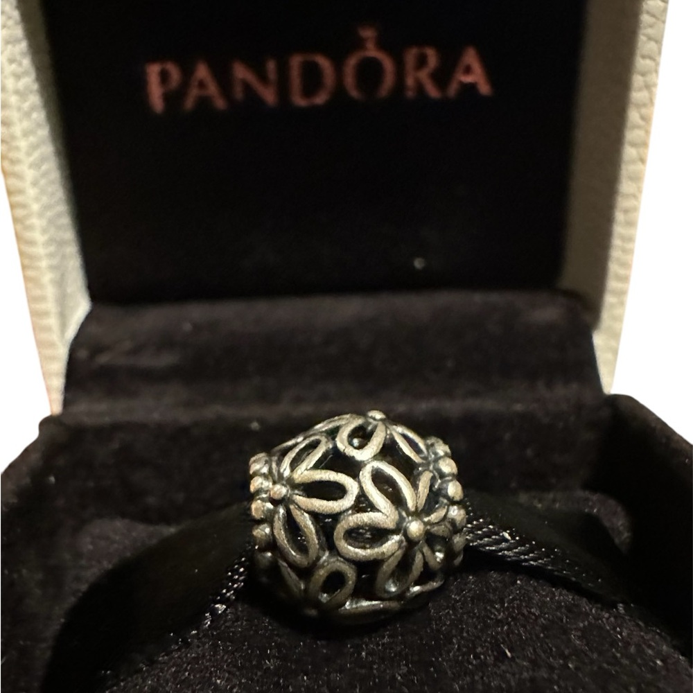 Pandora Silver Floral Charm